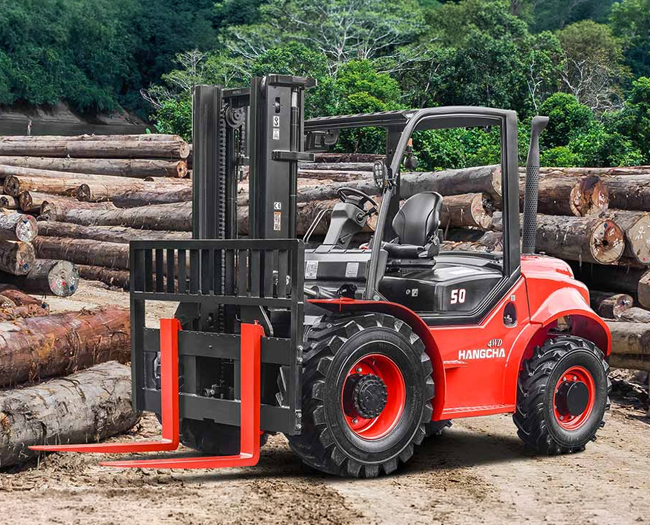 Hangcha 5–10T 2WD and 4WD Rough Terrain Forklift – Heavy Lift Forklifts