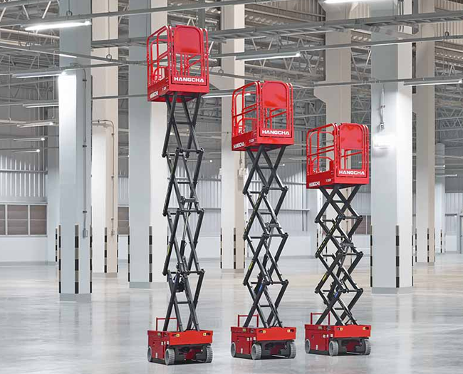 Hangcha Self-Propelled Electric Scissor Lift 5.6–13.7m – Heavy Lift Forklifts